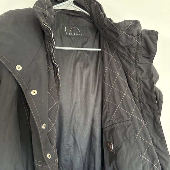 Bogner Ski Coat ?Vintage Women's Size 16 MADE IN USA Black EUC Many snaps/zip - Picture 2 of 14